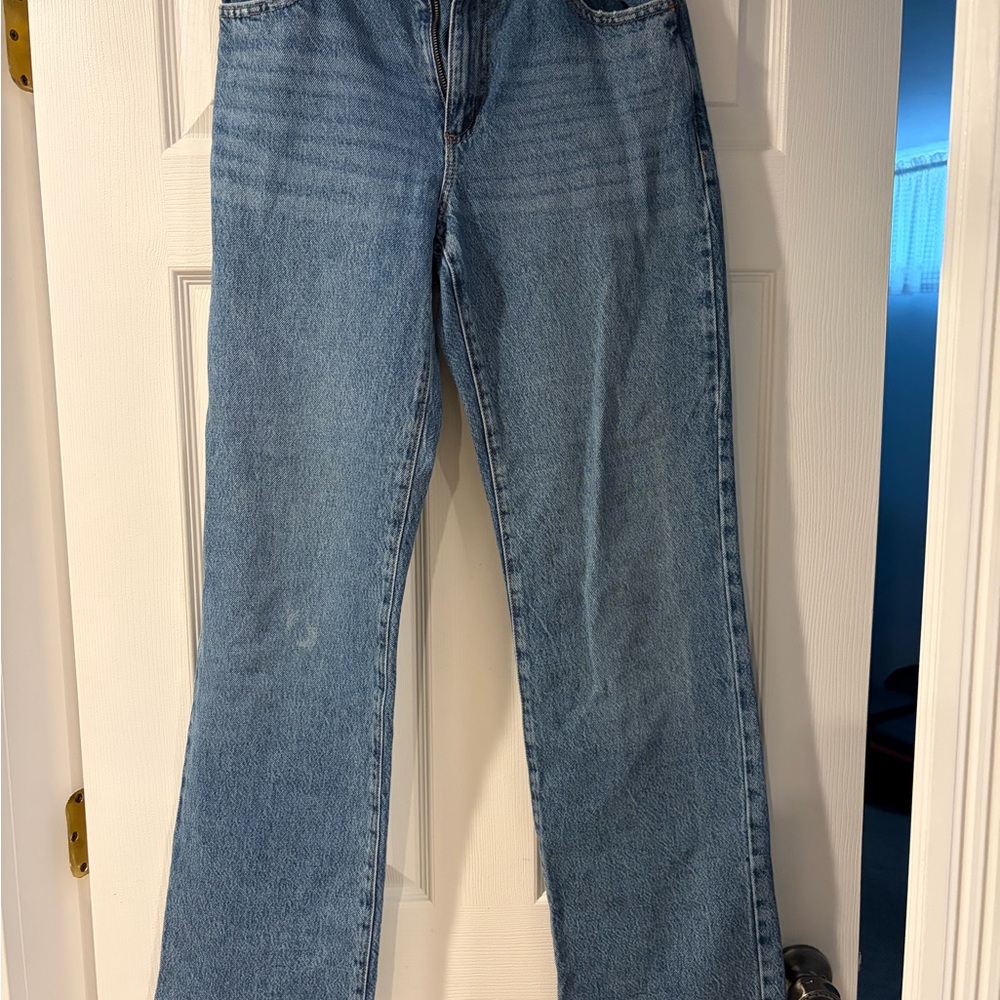 Garage Light Blue Straight Leg Jeans